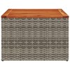 vidaXL Garden Table Grey and brown - 4 of 4