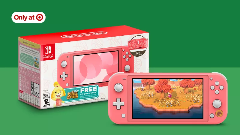 Nintendo switch deals lite target coral