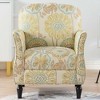 VYNXARIA Accent Chairs For Living Room,the woven fabric has novel patterns, high color fastness, and is gentle and skin friendly,Beige+yellow - 2 of 4