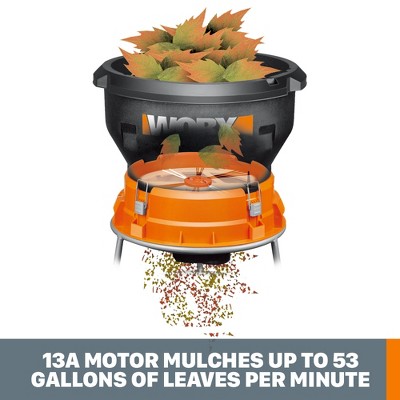Worx 13 Amp Electric Leaf Mulcher with ABS Housing