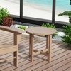WestinTrends 3 Piece Outdoor Porch Rocking Chairs with Round Side Table Set - 4 of 4