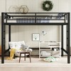 Racxily Metal Loft Bed, Loft Bed with Easy Climbing Ladder and Guardrails - 2 of 4