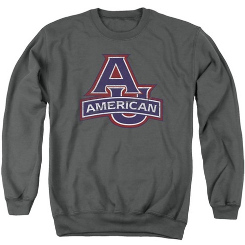 American University Official Distressed Primary Logo Unisex Adult Crewneck Sweatshirt Target