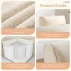 Oversized Modular Sofa Upholstered Sofa Sleeper Sofa, No Assembly Needed, Fully Compressed, Beige-ModernLuxe - 4 of 4