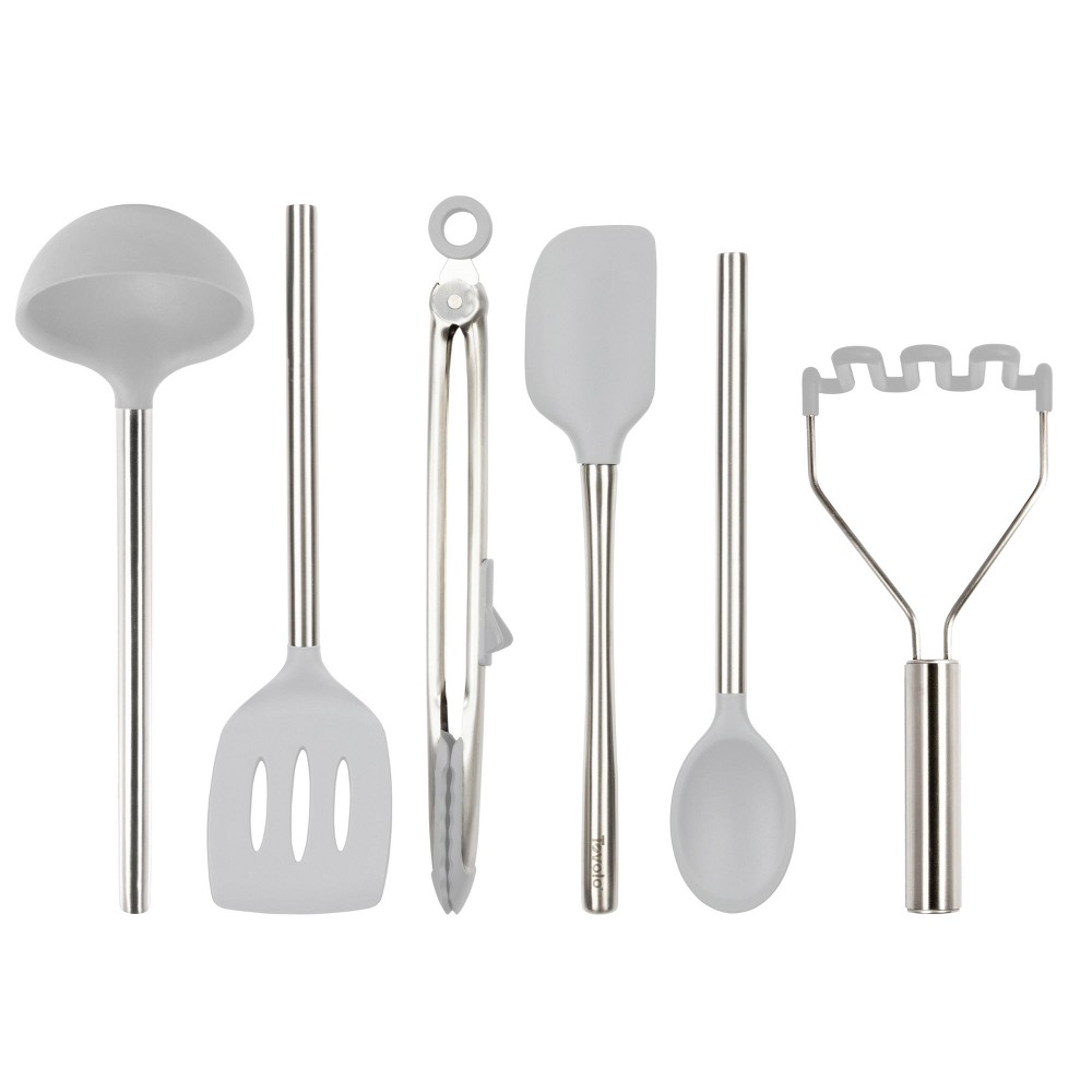 Tovolo 6pc Silicone Utensil Set Oyster Gray