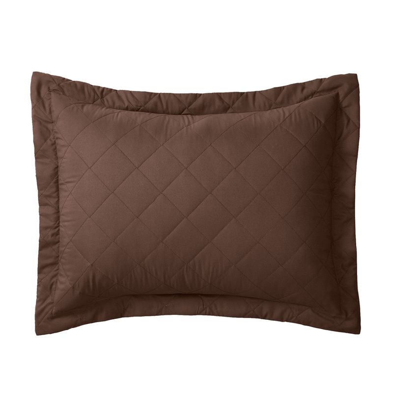 BrylaneHome  Reversible Quilted Sham Pillow, 1 of 2