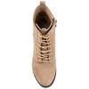 Journee Womens Baylor Lace Up Stacked Heel Booties - 4 of 4