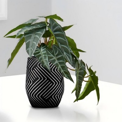 GlasFlength Artificial Plants Small Fake Plants Artificial Grass Plants Faux Plants for Indoor Home Table Decoration, Green, 8"*7"*8"