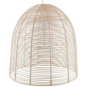 SEI Furniture Formosa Coastal Rattan Cage Pendant Lamp in Natural - 1 of 4