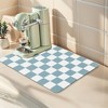 REGALWOVEN Diatomite Checkered Quick Drying Dish Drying Mat 1 Pc - 4 of 4