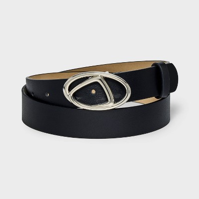 Women's Twisted Swirl Belt - Wild Fable™ Black