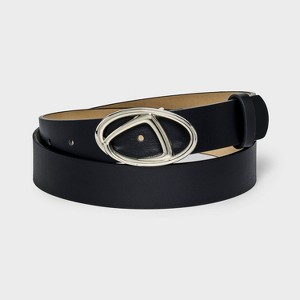 Women's Twisted Swirl Belt - Wild Fable™ Black - 1 of 3