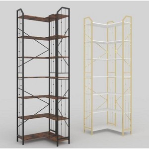 Wooden Bookshelves Floor Standing Multipurpose Display Storage Shelves - 1 of 1