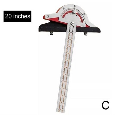 Woodworkers Edge Ruler Protractors High Precision Angles Measure Carpenter Tools