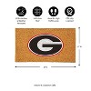 Evergreen NCAA Georgia Bulldogs Logo Natural Coir 28 x 16 Inches Indoor Outdoor Doormat - 4 of 4