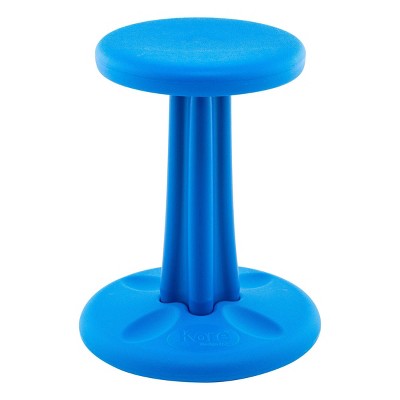 16" Junior Wobble Chair Blue - Kore: Active Sitting Stool, Kids Wobbler, Plastic Frame, 275 lb Capacity
