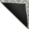 Taupe And Ivory Geometric Washable Indoor Outdoor Area Rug - 4 of 4