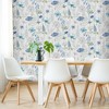 Floral Sketch Blue Wallpaper - 2 of 4