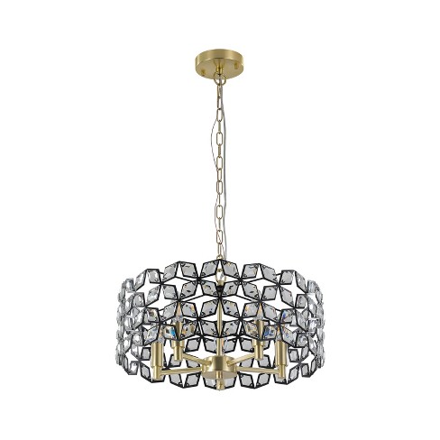 Bella Depot 18.9" 5-Light Gold Black Luxury Home Crystal Chandelier - image 1 of 4