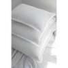 Grey Pinstripe Fringe So Soft Linen Pillow - image 3 of 4