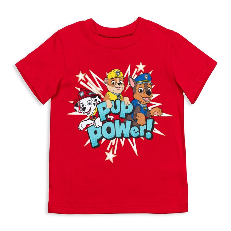 Paw Patrol Rocky Zuma Rubble T-Shirt and French Terry Shorts Outfit Set Toddler, 2 of 8