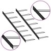 vidaXL Wall-Mounted Wine Racks, Set of 2, Black Metal Design, Sized 34.6" x 3.1" x 28.3", Can Hold Up to 14 Bottles, Easy Installation - 4 of 4