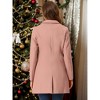 INSPIRE CHIC Women's Notched Lapel Single Breasted Outwear Fall coat - 4 of 4