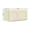 LOVMOR in Plywood Soft-Close Kitchen Wall Cabinet with 2 Doors for Kitchen, Bathroom, Living Room,Study - 2 of 3