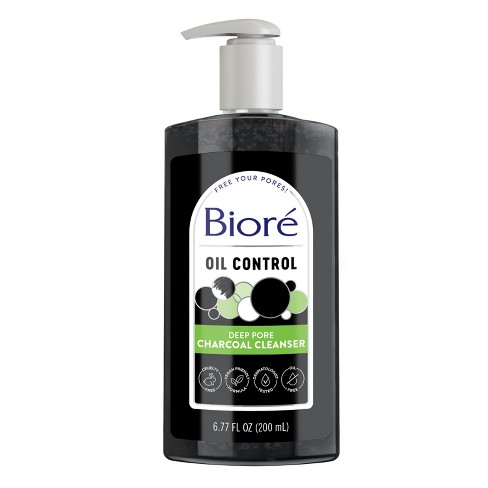 Biore Deep Charcoal Oil Free Face Wash : Target