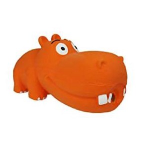 Multipet Hippopotamus Latex Hippo That Grunts 8 inch Dog Toy (Assorted Color / 1 Pack), Large Breeds - 1 of 1