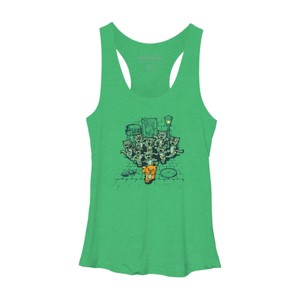 Women's Design By Humans Bad Past Lives By LetterQ Racerback Tank Top - 1 of 3