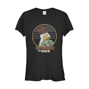 Juniors Womens Marvel Howard the Duck Circle T-Shirt - 1 of 3