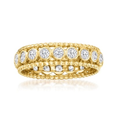 Ross-Simons 1.00 ct. t.w. Bezel-Set Diamond Eternity Ring in 14kt Yellow Gold