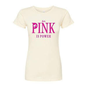 Women's - Barbie - Pink is Power Juniors Fitted Graphic T-Shirt - 1 of 2