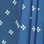 blue white medallion