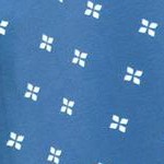 blue white medallion