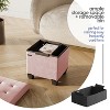 StorageBud Storage Ottoman for Bedroom End of Bed, Faux Leather Storage Bench, Large Storage Ottoman Bench, Entryway Bench with Storage - 2 of 4