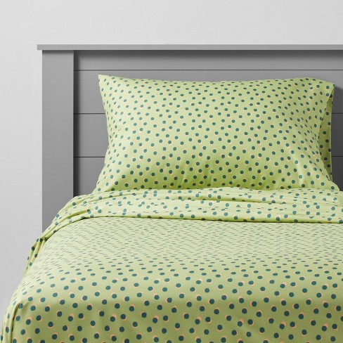 Vivid Fish Bed Sheet Set 3D Printed Polyester Green Bed Flat Sheet With  Pillowcase Bed Linen