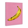 Stupell Industries Banana Pink Pop Tropical Fun Minimal Fruit Canvas Art - 2 of 4