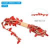 Unique Bargains Jungle Wedding Party Home Decor Burlap Leaf Ribbon Artificial Vine 2 Pcs - 2 of 4