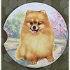 E & S Imports 2.5 Inch Pomeranian Car Coaster Super Absorbent Coasters - 3 of 3
