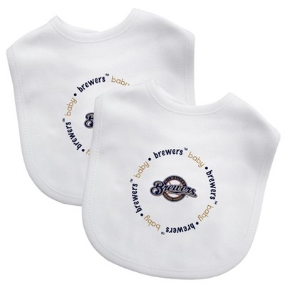 BabyFanatic Officially Licensed Unisex Baby Bibs 2 Pack - MLB Milwaukee Brewers