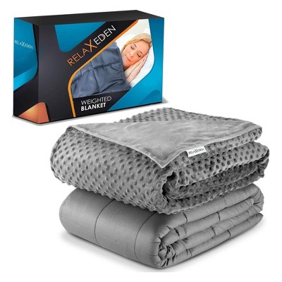 Relax Eden Adult Breatheable Cotton Weighted Blanket With Removable ...