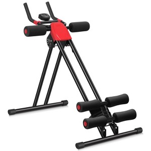 Costway Ab Machine with LCD Monitor Adjustable Abdominal Trainer Cruncher for Home Gym - 1 of 4