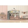 Dolonm Full Size Loft Bed with Built-in Desk, Bookshelves and Storage Staircase - 3 of 4