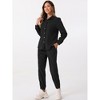 Allegra K Women's 2 Piece Outfits Fall Long Sleeve Button Down Shirt and Pants Set Corduroy Tracksuit - 3 of 4