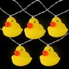Northlight 10ct Battery Operated Ducky Summer LED String Lights Warm White - 4.5' Clear Wire - 3 of 4