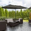 Sapphtopaz 15Ft Patio Umbrella Waterproof Outdoor Umbrella with Crank and Air Vents Pool Umbrella for Patio, Garden, Beach, Deck, Backyard - 2 of 4