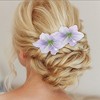 Unique Bargains Women's Simulated Flower Duckbill Clip 2 Pcs - 2 of 4