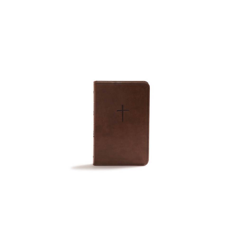 KJV Compact Bible, Brown Leathertouch, Value Edition - by Holman Bible Publishers (Leather Bound)